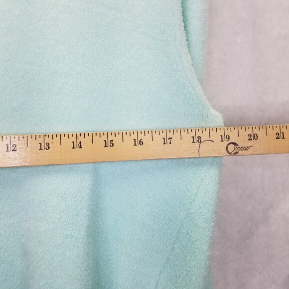 Lily Stanhope Ballet Sweater Women's L Green Pullover Cross Front Eyelash Knit - Picture 15 of 15